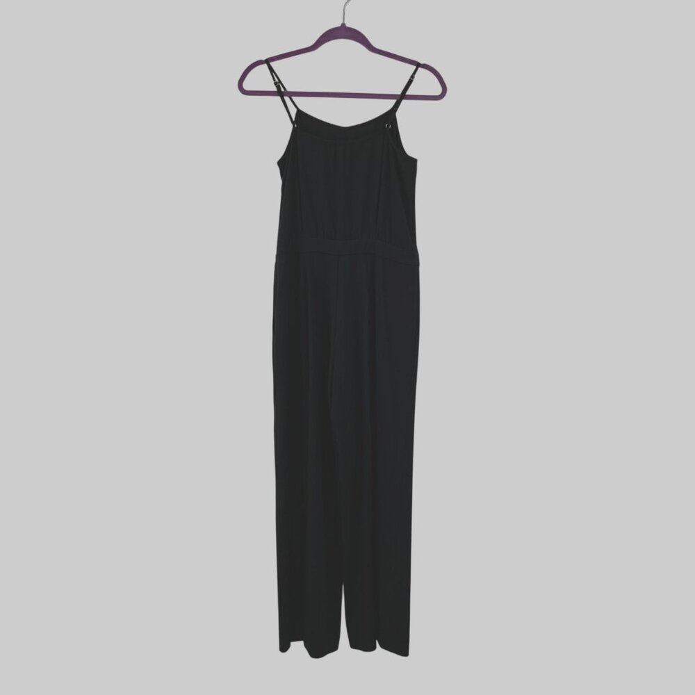 Banana Republic Black Jumpsuit Women’s 2 Sleeveless Side Zip Used - Picture 2 of 13